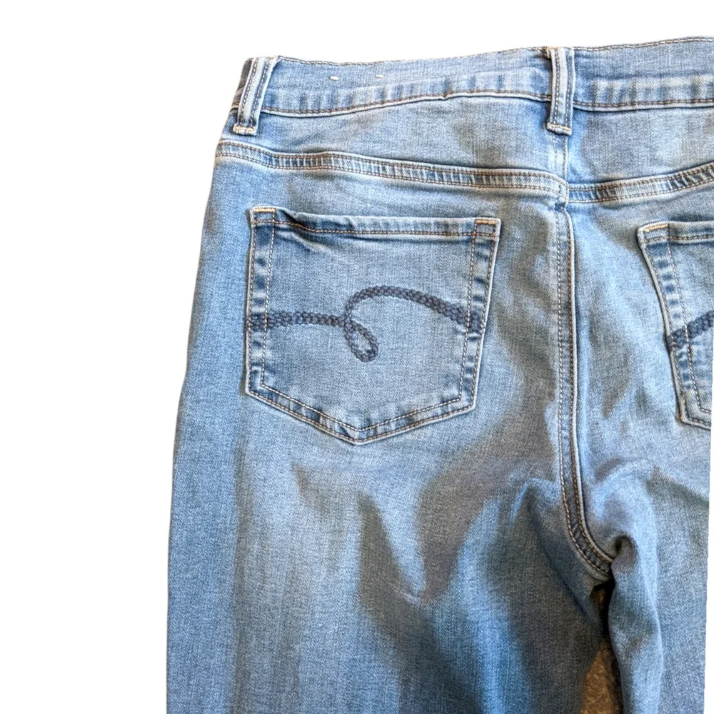 JUSTICE 14 PLUS Distressed Stretchy Mid-Rise Denim Jeggings Jeans